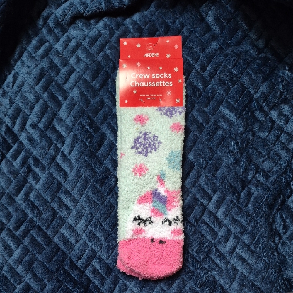 Unicorn Cozy Socks From Ardene, NWT!